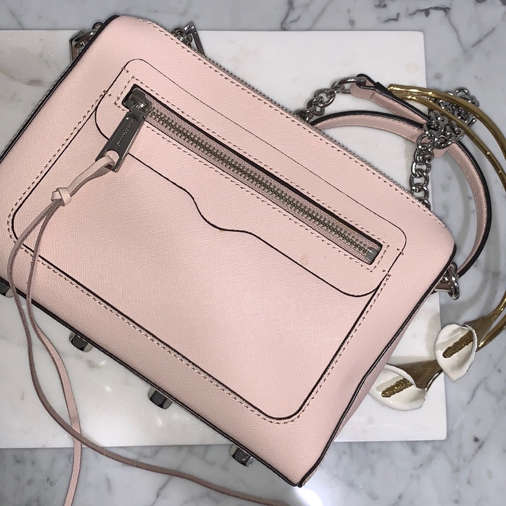 Rebecca Minkoff Pink 5 Zip Crossbody Bag Purse